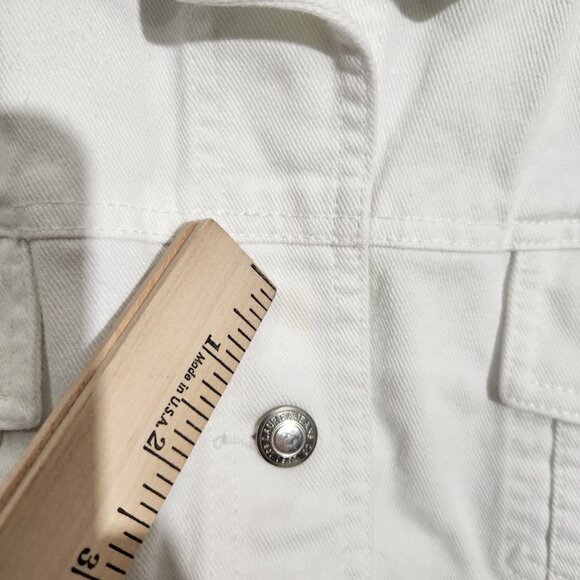 Ralph Lauren Jean Jacket 3X White - Picture 7 of 16